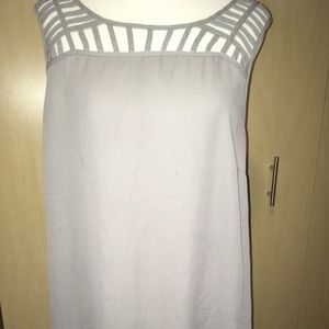 Torrid Gray Tunic Tangtop with Cutout Neckline